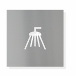Piktogram sprcha - typ 11.1 - elox dural stř. lesk 120 x 120 mm