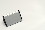 Stolní jmenovka ACS62plain stříbrný elox 100mm