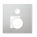 Piktogram WC Invalidi - typ 11 - eloxovaný dural - stříbrný mat